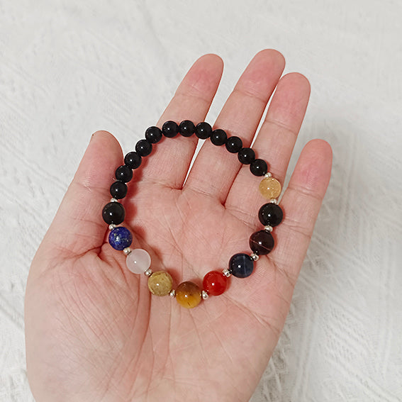 9 Planet Energy Bracelet - Solar System • Gemstones Energy