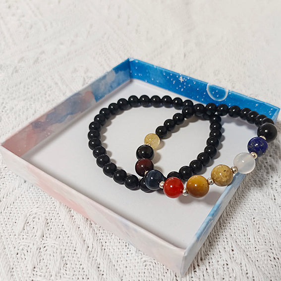 9 Planet Energy Bracelet - Solar System • Gemstones Energy