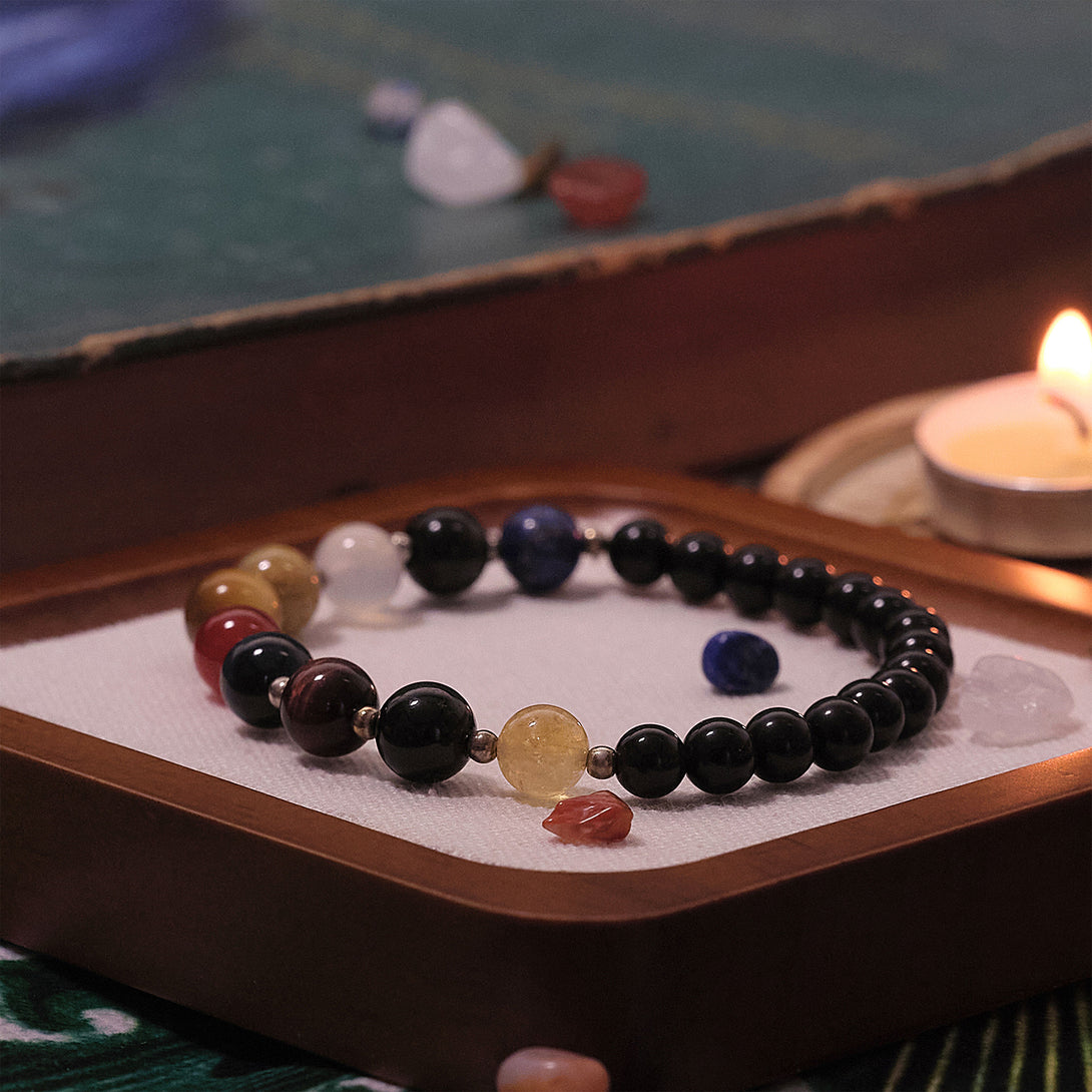 9 Planet Energy Bracelet - Solar System • Gemstones Energy