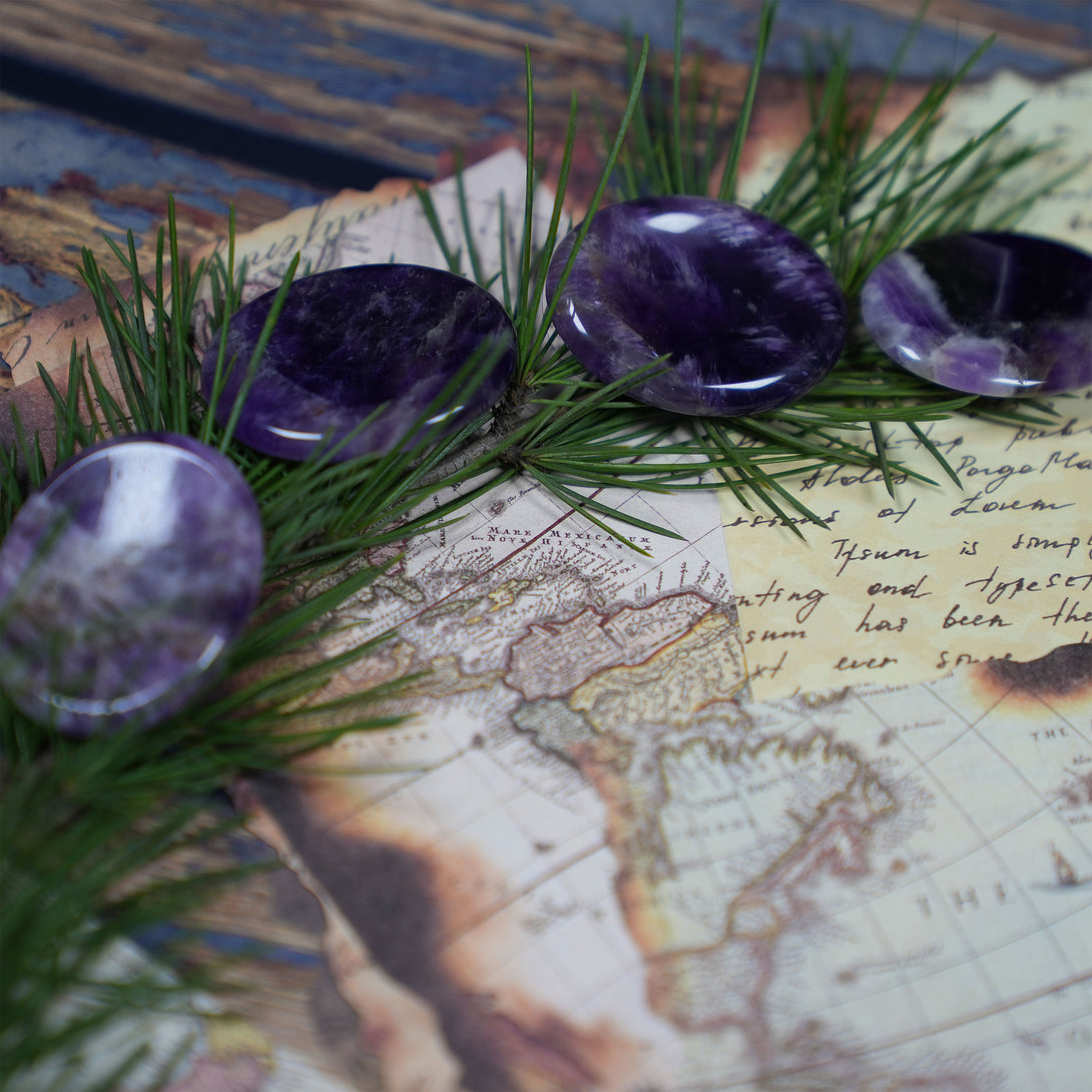 Amethyst Worry Stone