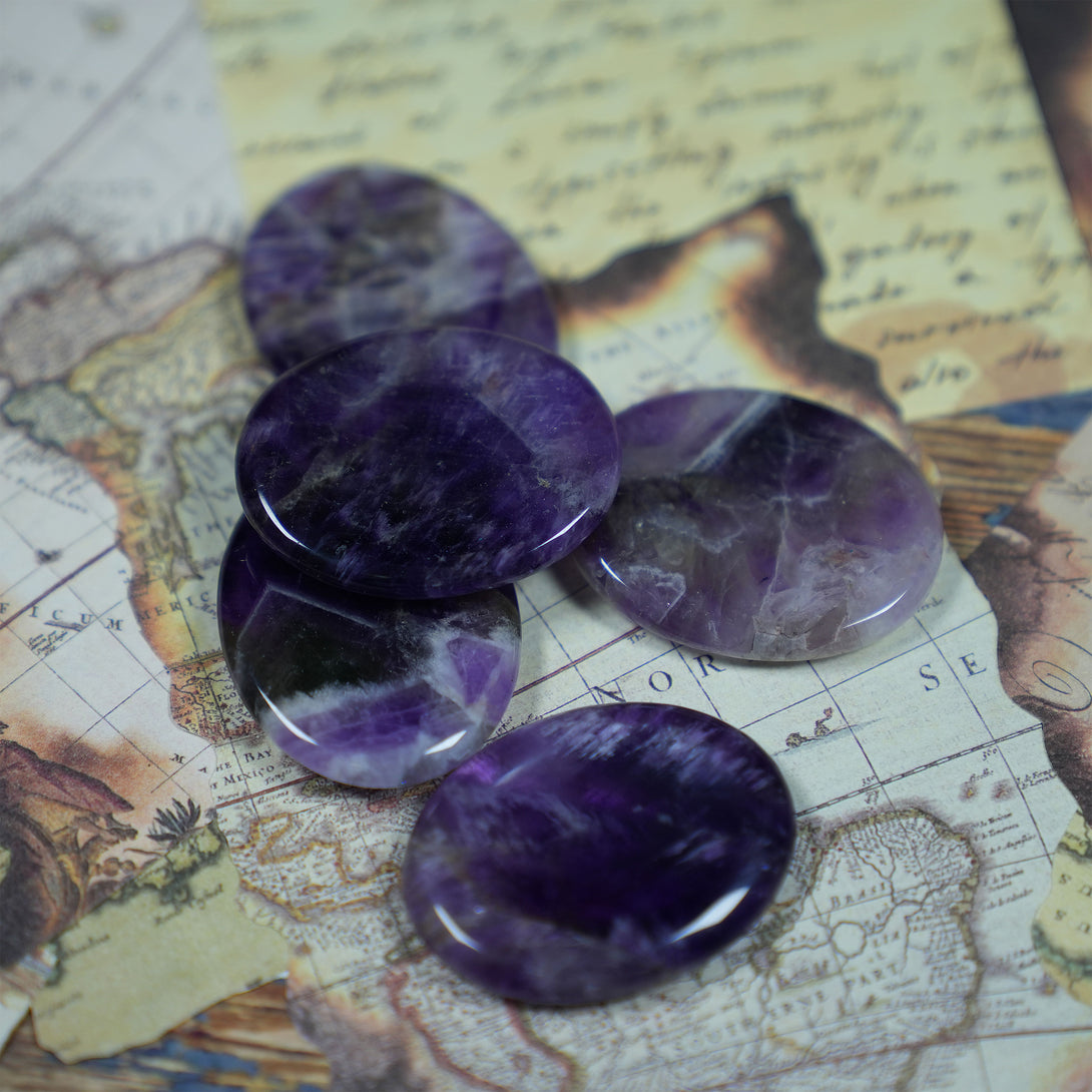 Amethyst Worry Stone
