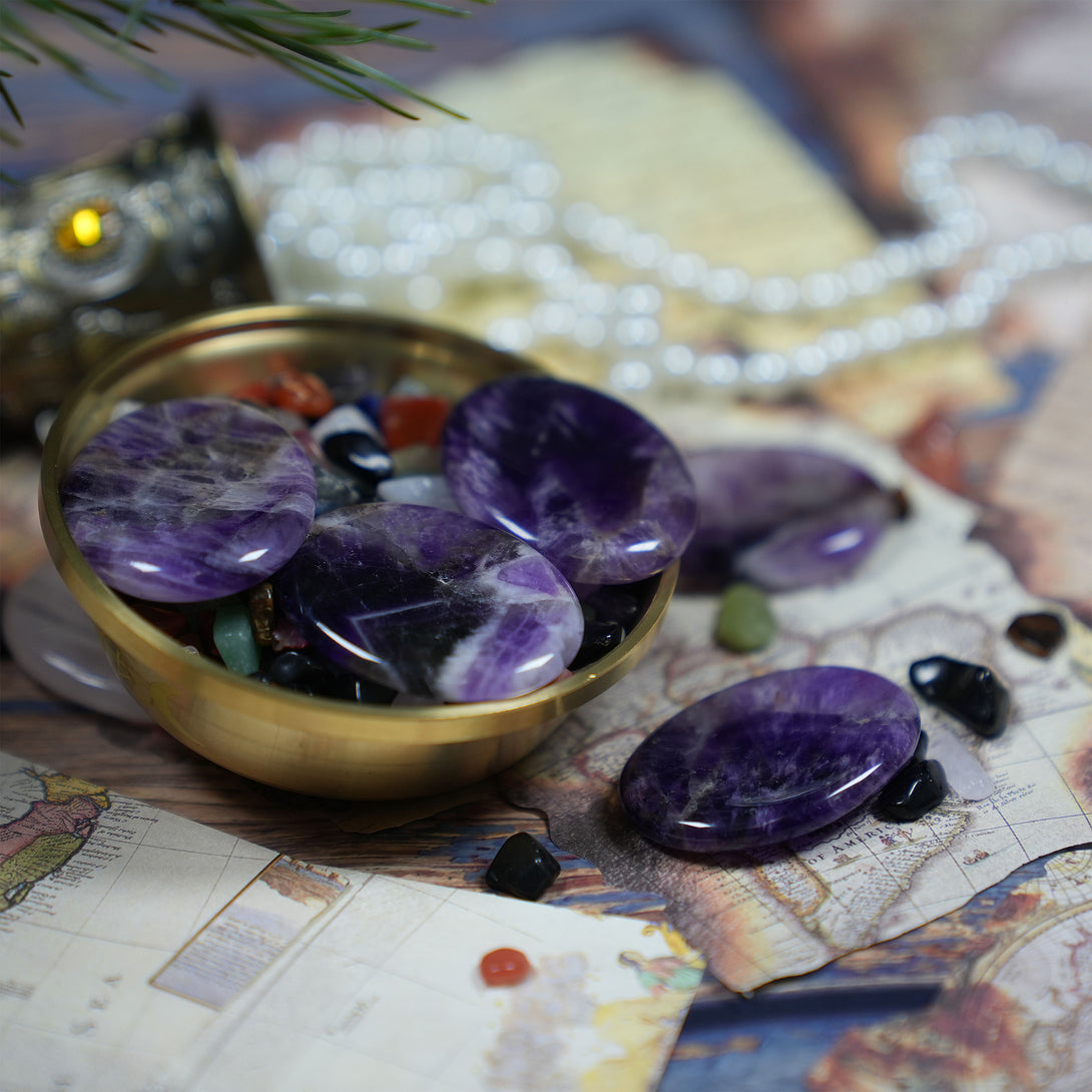Amethyst Worry Stone
