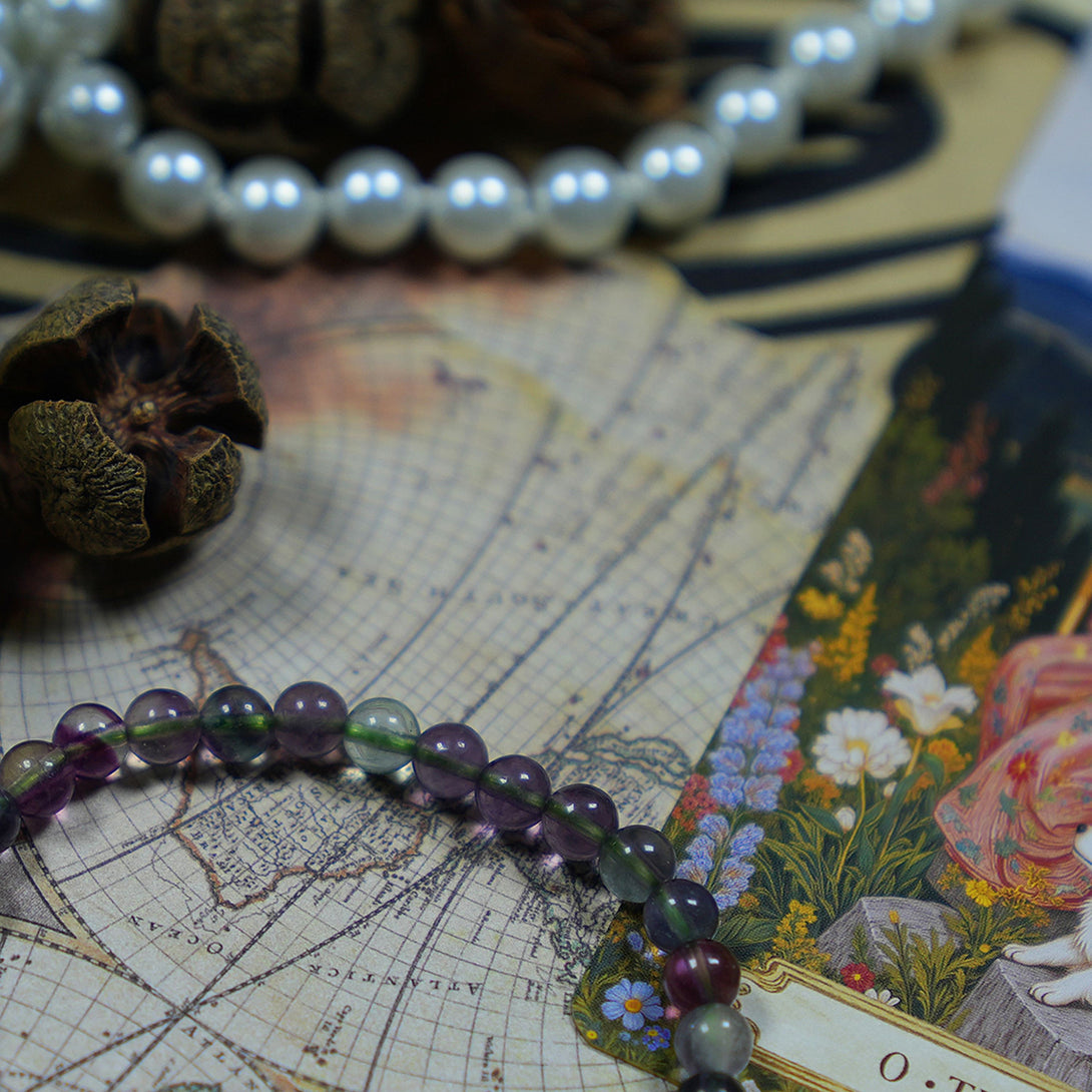 Aquarius Fluorite Bracelet – Clarity, Creativity & Cosmic Vibes