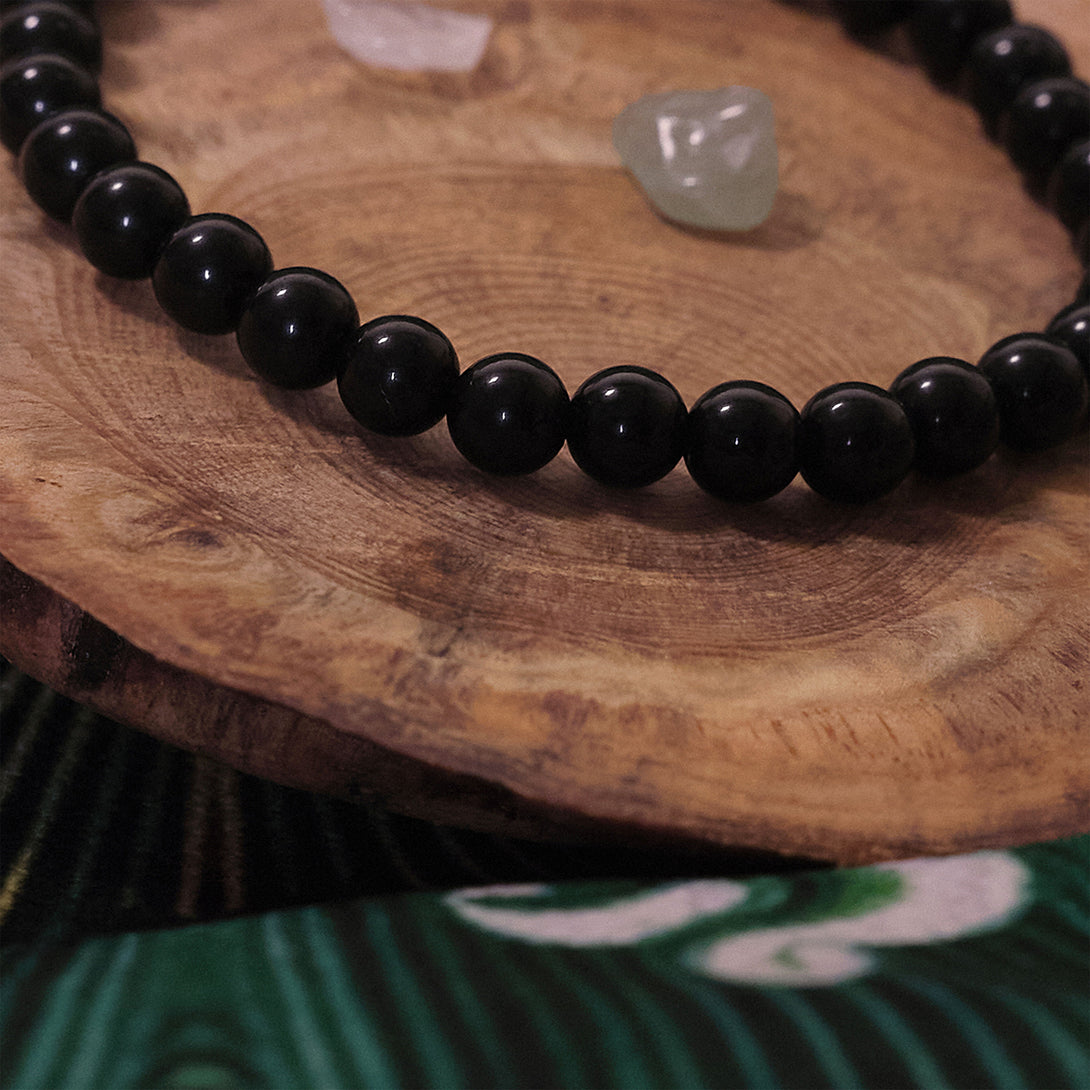 Black Tourmaline Energy Bracelet - Protection • Reclaim Your Power