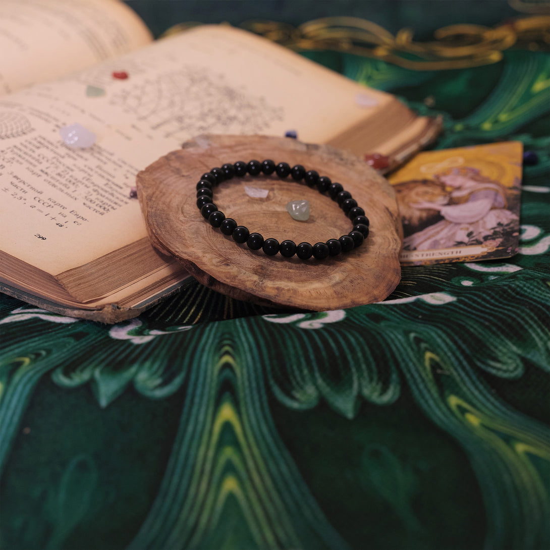 Black Tourmaline Energy Bracelet - Protection • Reclaim Your Power