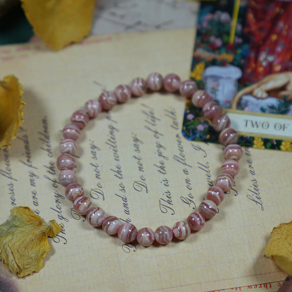 Cancer Rhodochrosite Bracelet