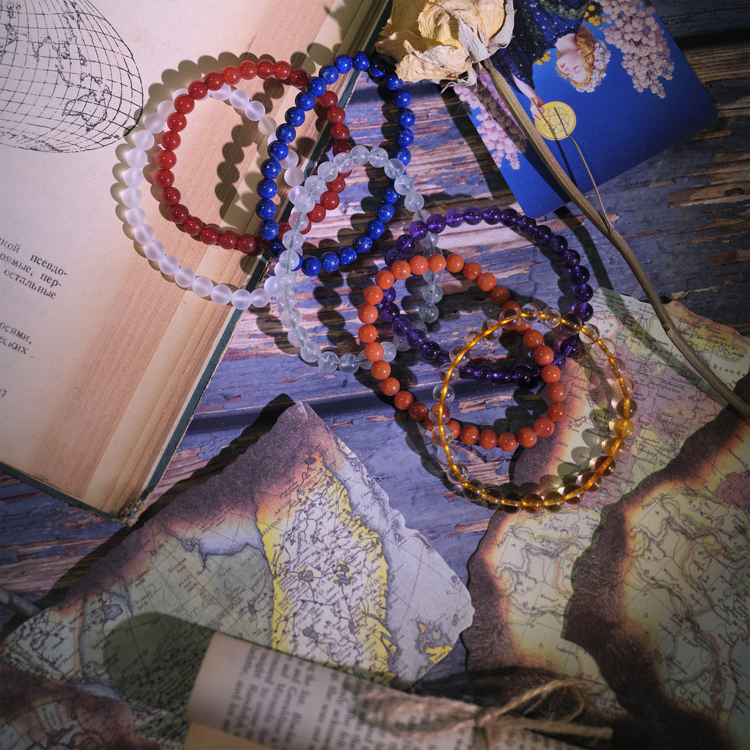 Chakra Energy Crystal Bracelet Set