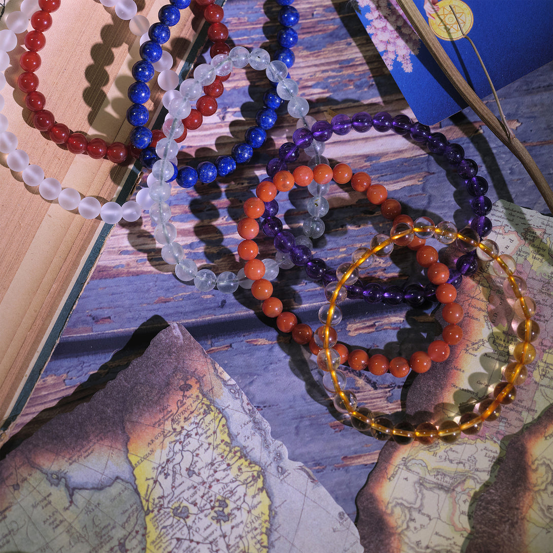 Chakra Energy Crystal Bracelet Set