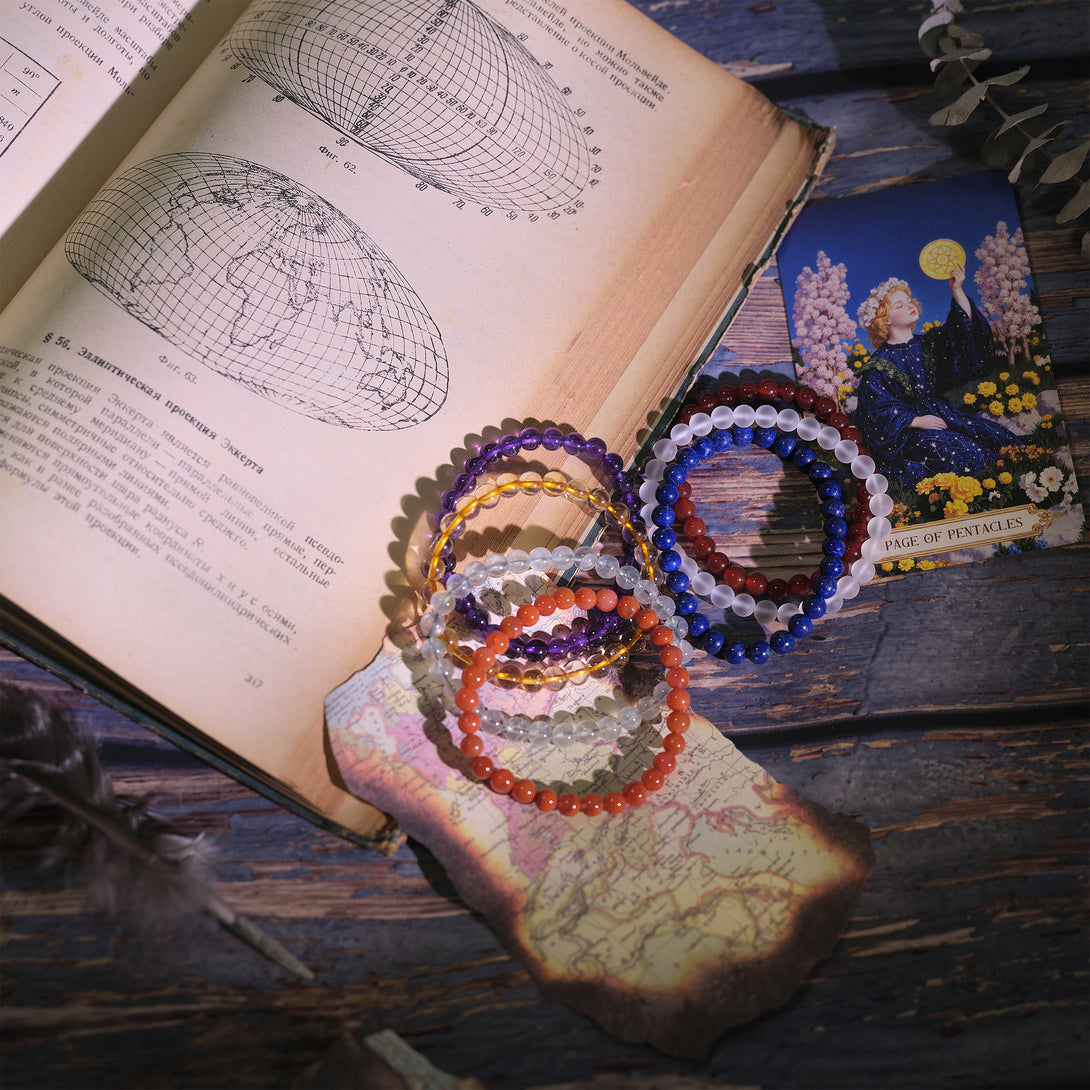 Chakra Energy Crystal Bracelet Set