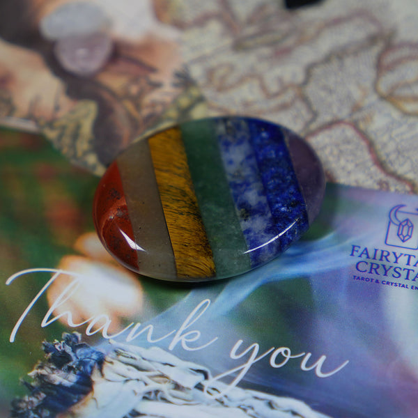 Chakra worry stone