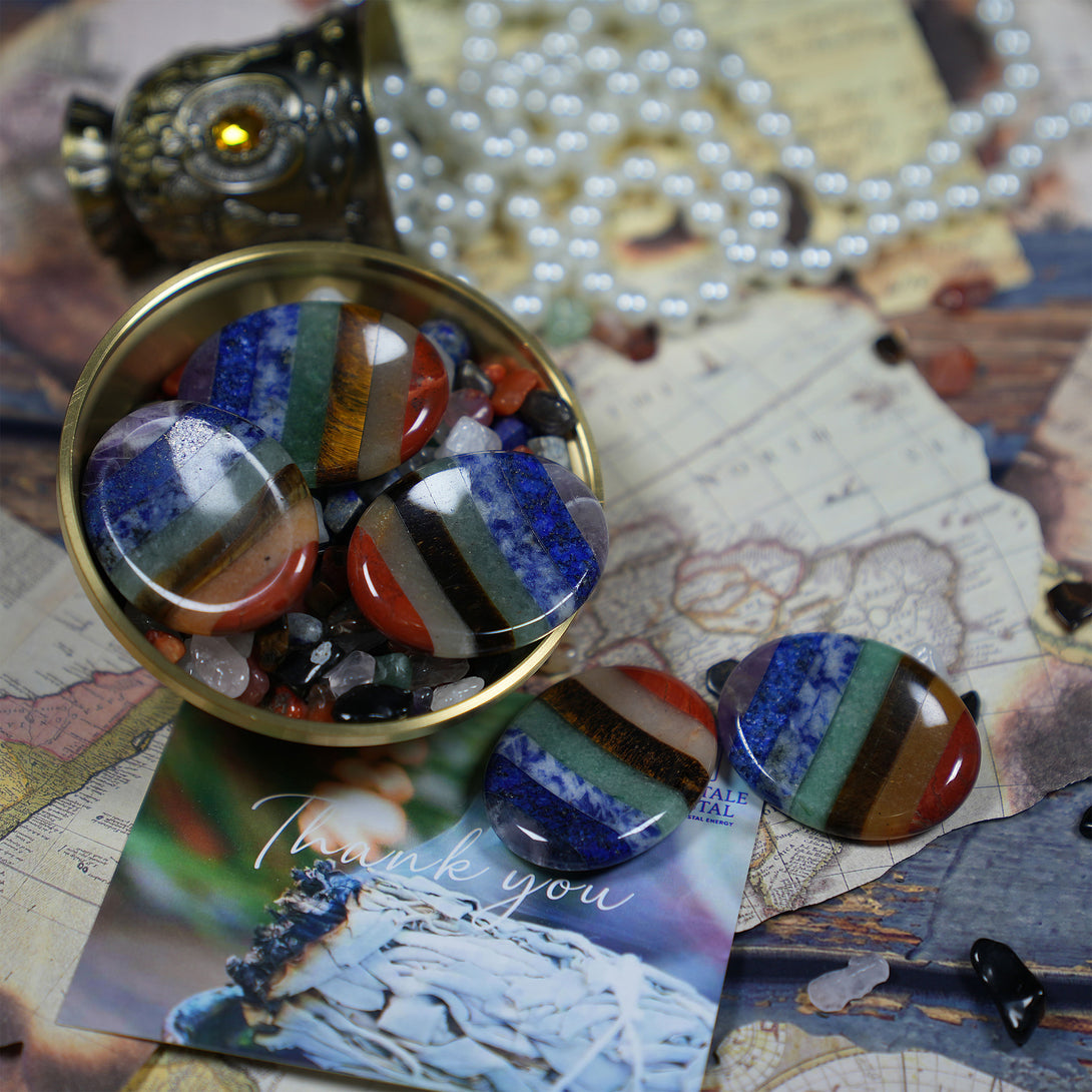 Chakra worry stone