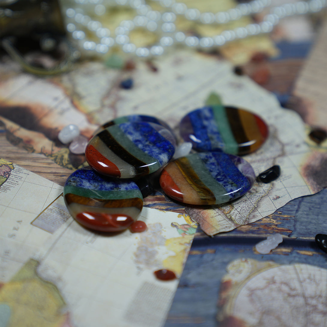 Chakra worry stone