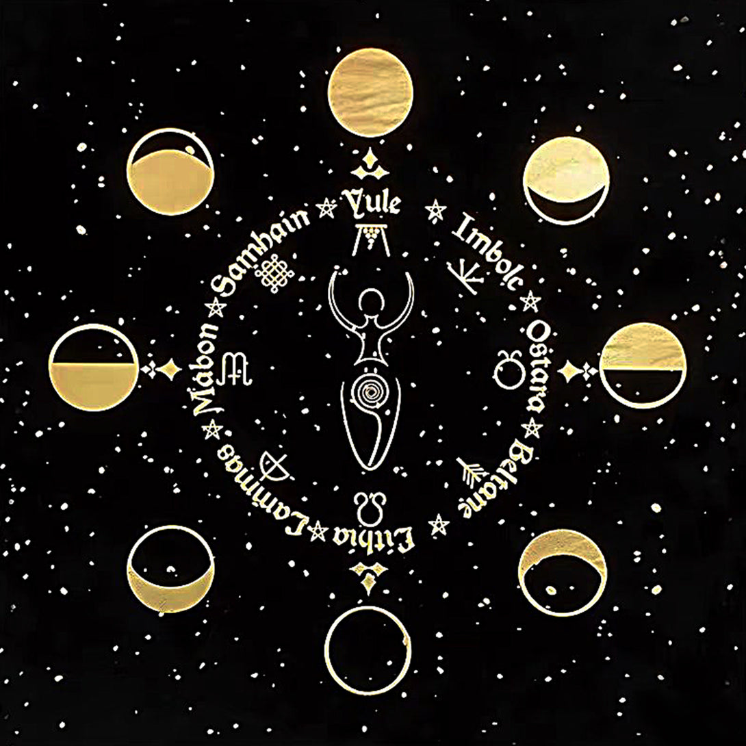 Eight forms of the moon Tarot Card Tablecloth