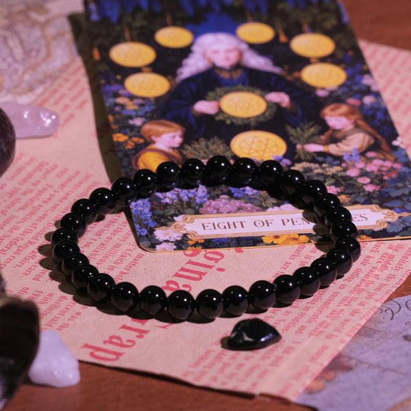 Scorpio Black Obsidian Bracelet 