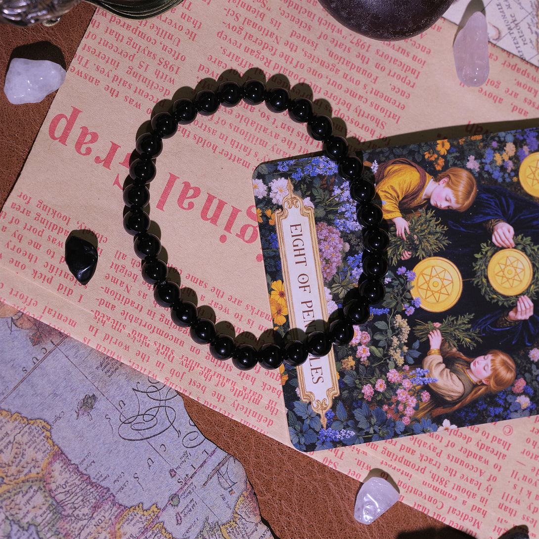 Scorpio Black Obsidian Bracelet 