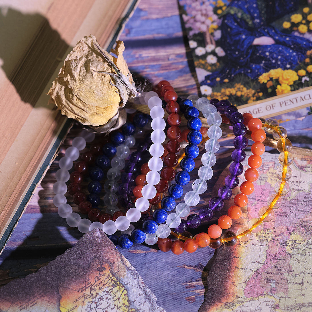 Chakra Energy Crystal Bracelet Set