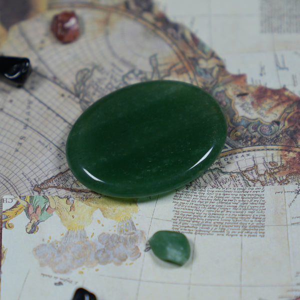 Green Jade Worry Stone 