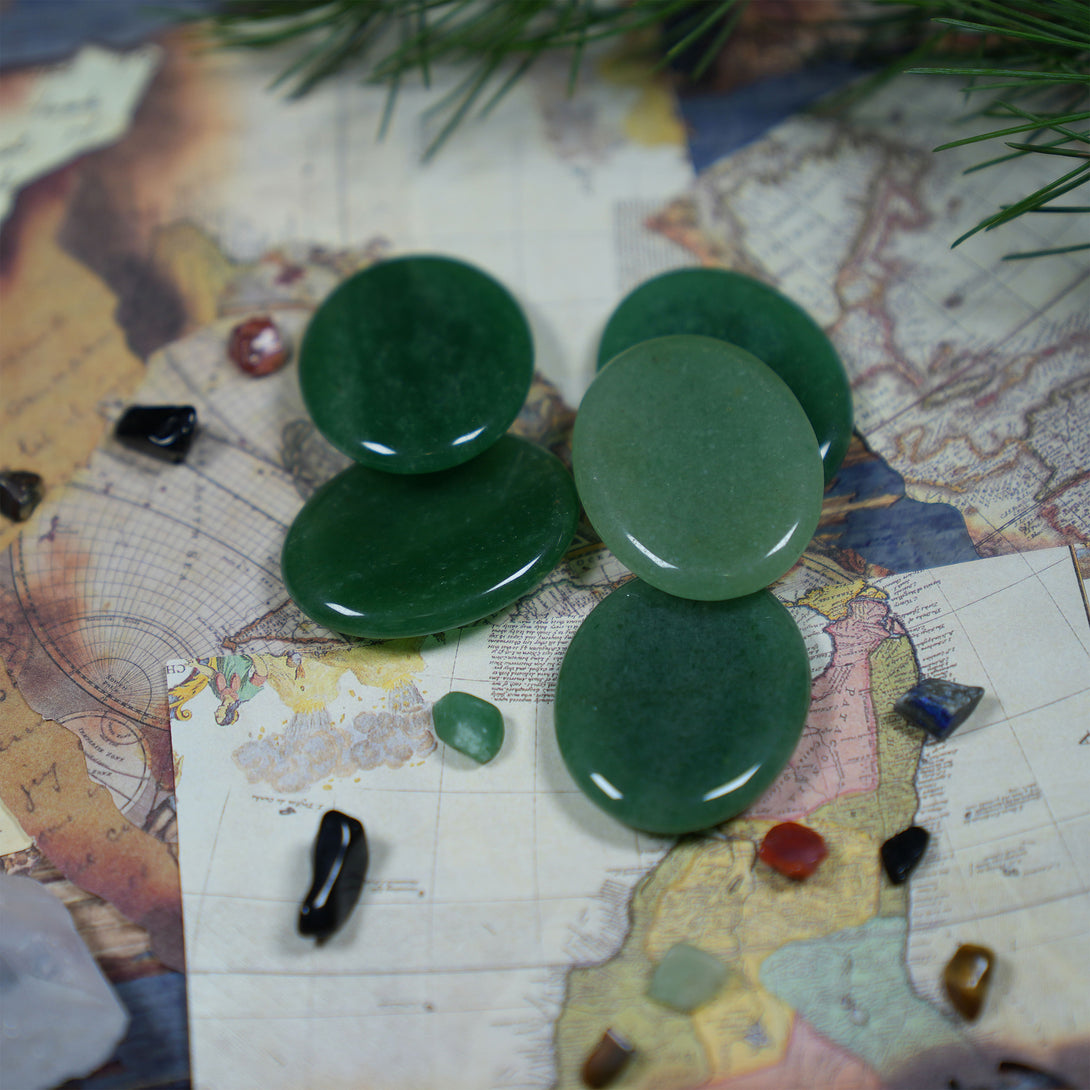 Green Jade Worry Stone 