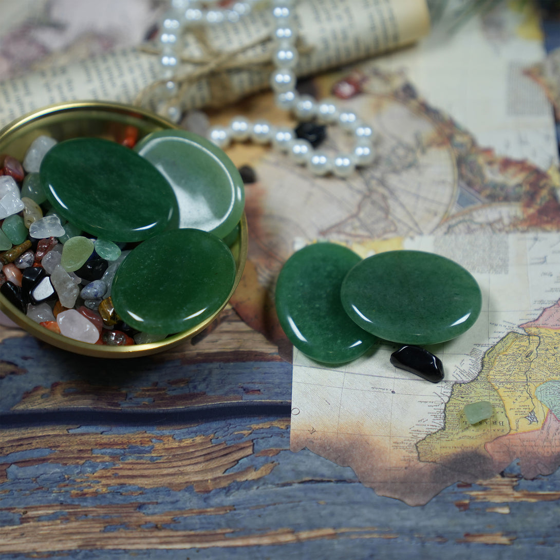 Green Jade Worry Stone 