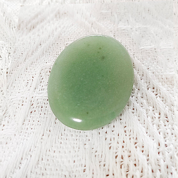 Green Jade Worry Stone • Relieve Mental Stress
