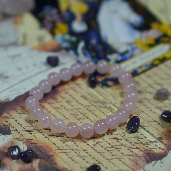 ♎Libra Rose Quartz Bracelet – Love, Balance & Positive Energy (Sep 23-Oct 22)