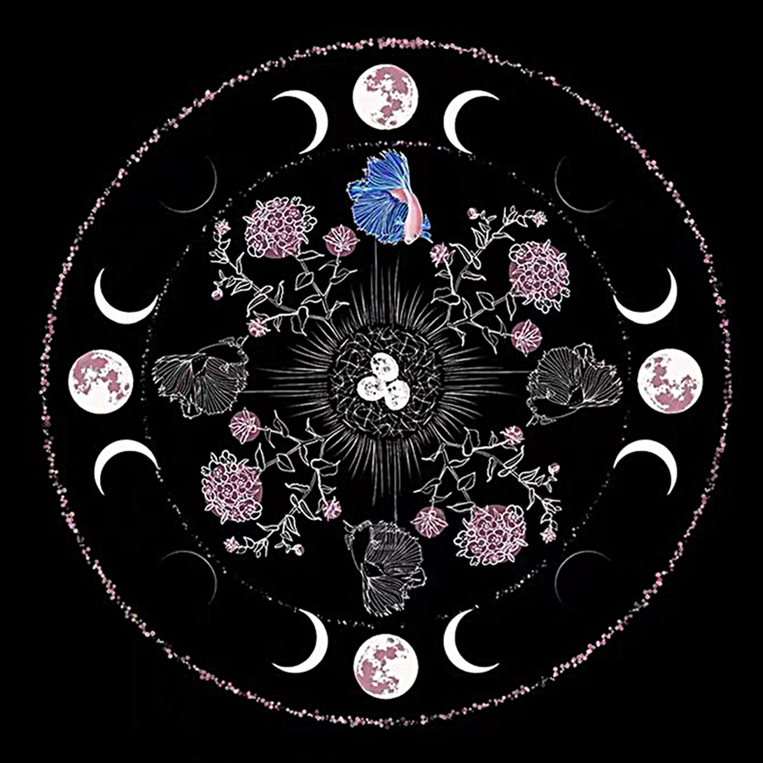 Moon Goldfish Vintage Velvet Taro （25.6×25.6 in）