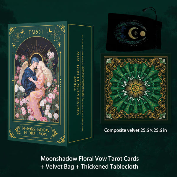 Moonshadow Floral Vow Tarot Cards