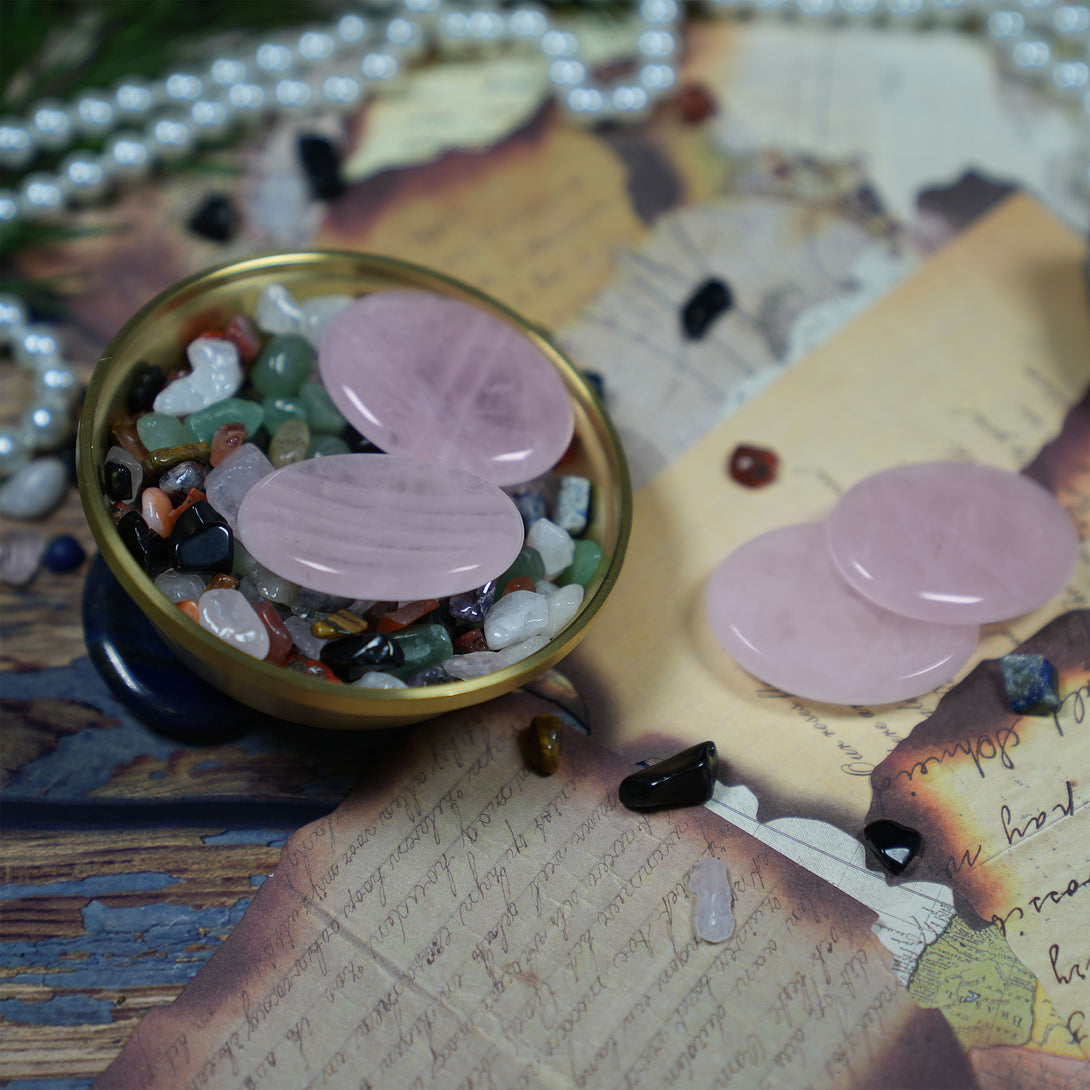 Rose Quartz Worry Stone