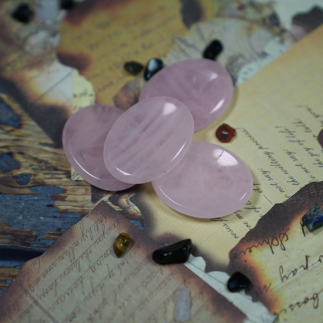 Rose Quartz Worry Stone