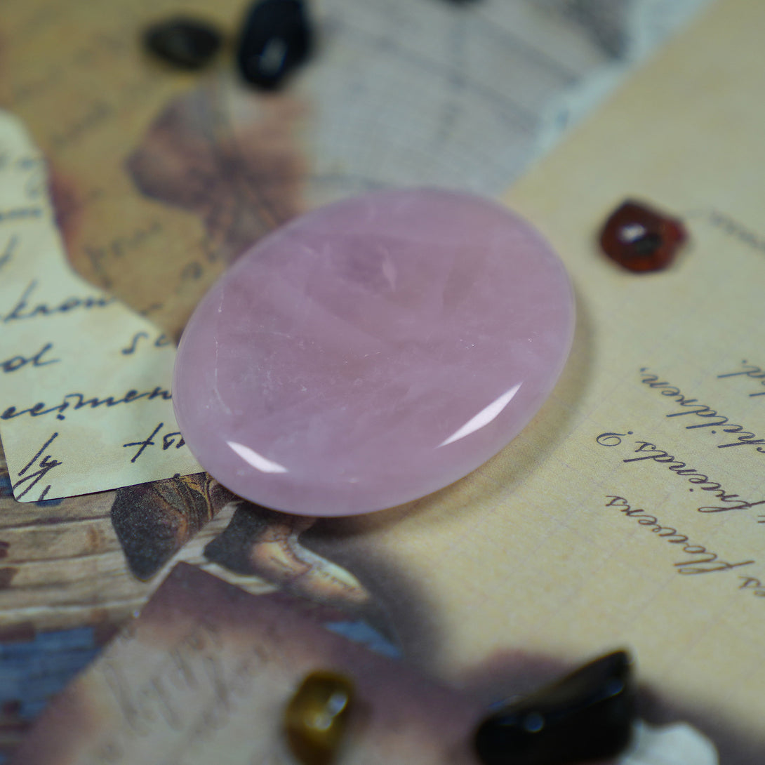 Rose Quartz Worry Stone